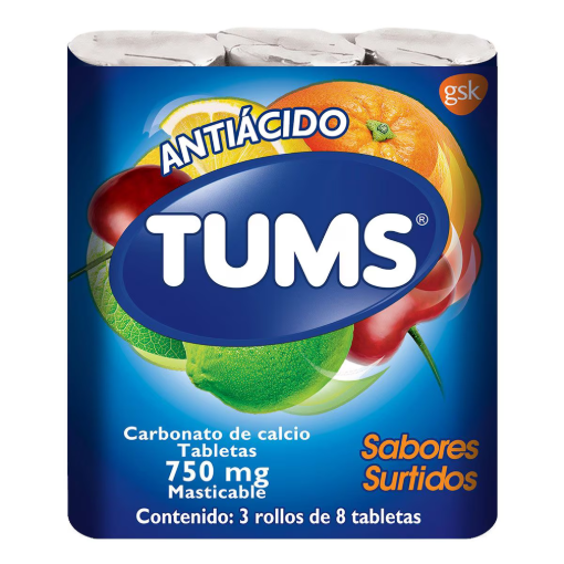 Imagen de Tums Extra Surtido 8 Tabletas 3 PZS