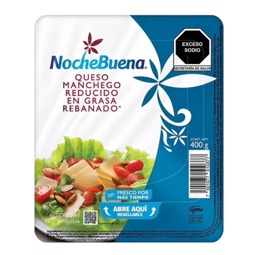 Imagen de Queso Manchego Noche Buena Light 400 GRS