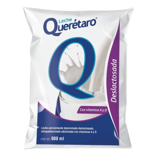 Imagen de Leche Querétaro Deslactosada Bolsa 900 MLL