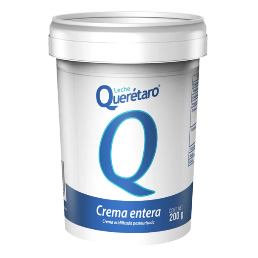 Imagen de Crema Querétaro Entera Ácida 200 GRS