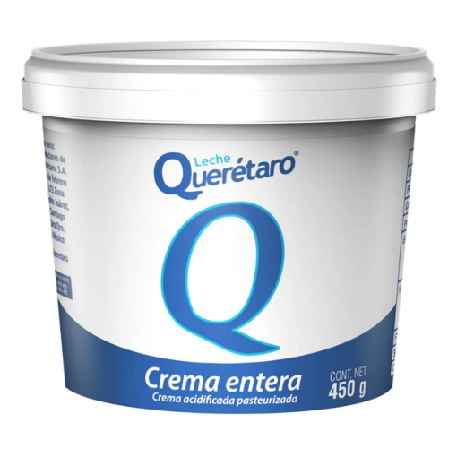 Imagen de Crema Querétaro Entera Ácida 450 GRS