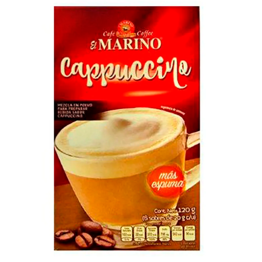 Imagen de Exhibidor Café Marino Cappuccino Original 20 GRS