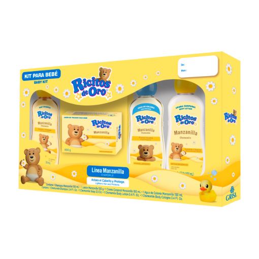 Imagen de Kit Grisi Ricitos de Oro (Jabón/Shampoo/Crema/Loción) Manzana 4 PZS