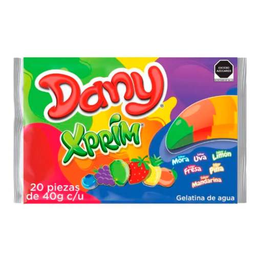 Imagen de Exhibidor Gel Dany Sabores Apachurrable 20 PZS