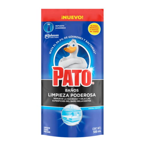 Imagen de Limpiador Pato Baño Limpieza Poder Doypack 500 MLL
