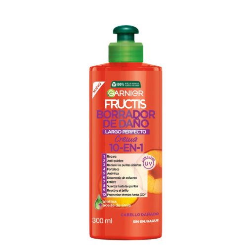 Imagen de Crema para Peinar Fructis 10 en 1 Borrador de Daño 300 MLL