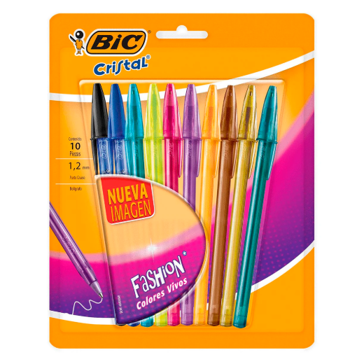 Imagen de Exhibidor Bolígrafo BIC Intensity Blíster Punta 1.2 mm 10 PZS