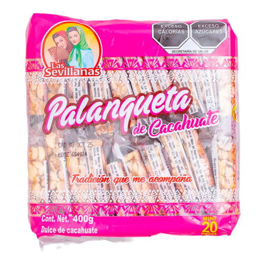 Imagen de Exhibidor Palanqueta de Cacahuate Las Sevillanas 20 GRS
