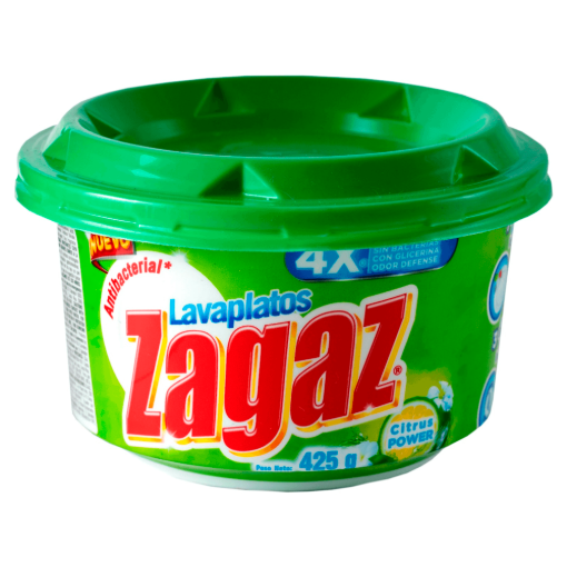 Imagen de Lavaplatos Zagaz Limón Citrus Cera 400 GRS
