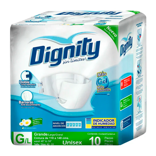 Imagen de Pañal Dignity Grande 10 PZS