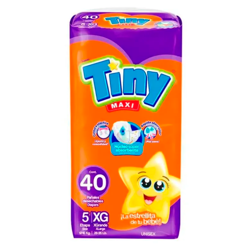 Imagen de Pañal Tiny Maxi Extra Grande 40 PZS