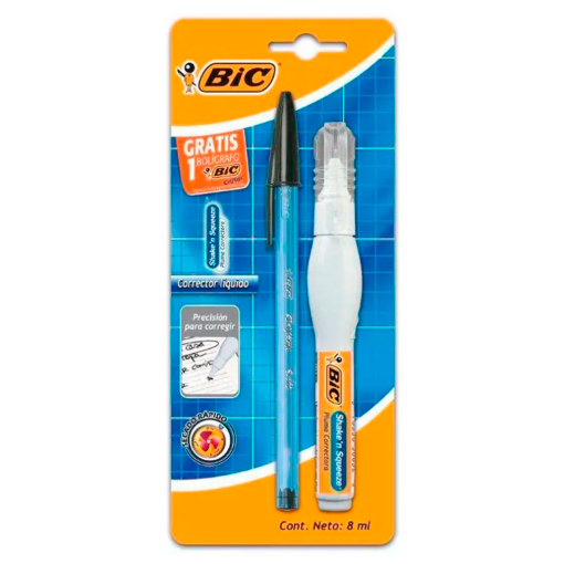 Imagen de Pluma Correctora BIC Shake’n +1 Bolígrafo Cristal 1 PZS