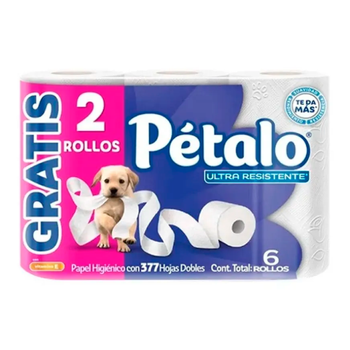 Imagen de Higiénico Pétalo Ultra Resistente 377 HD +2 Rollos 4 PZS