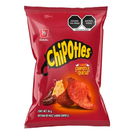 Imagen de BOTANA BARCEL PAPAS CHIPOTLE 80 GRS