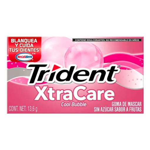 Imagen de Chicle Trident XC 10’s Cool Bubble 13.6 GRS