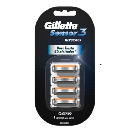 Imagen de Cartuchos Gillette Sensor3 4 PZS