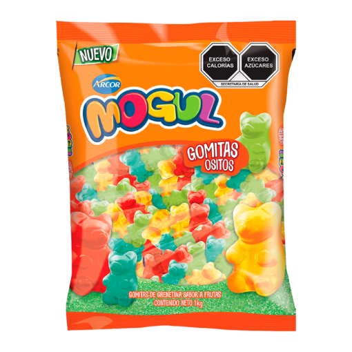 Imagen de Exhibidor Dulces Gomitas Arcor Mogul Ositos Bolsa 1 KGS