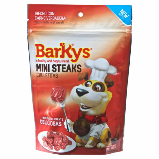 Imagen de Barkys Botanas Mini Steaks 100 GRS