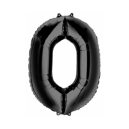 Imagen de Globo Mylar #0 Negro 1 PZS