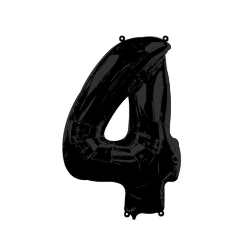 Imagen de Globo Mylar #4 Negro 1 PZS
