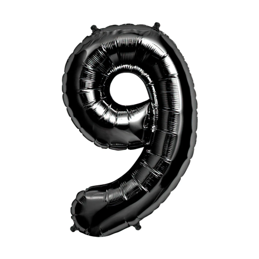 Imagen de Globo Mylar #9 Negro 1 PZS