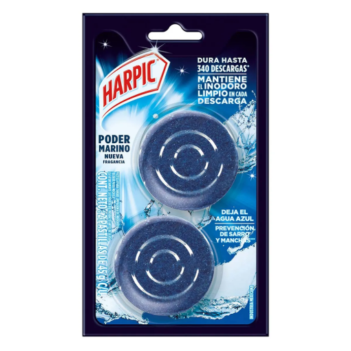 Imagen de Exhibidor Pastilla Harpic Aqua Azul 45 GRS