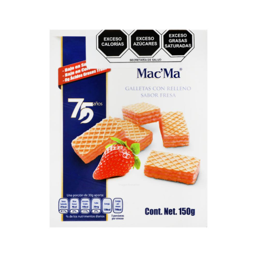 Imagen de Galletas Mac/Ma Wafer Fresa 150 GRS
