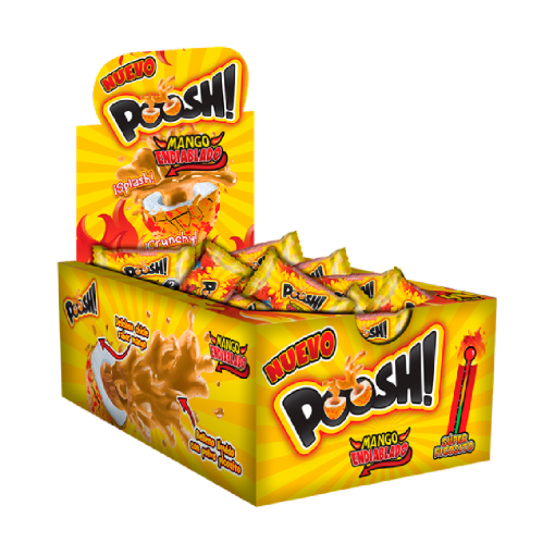 Imagen de Exhibidor Chicle Arcor Poosh Mango 40 PZS