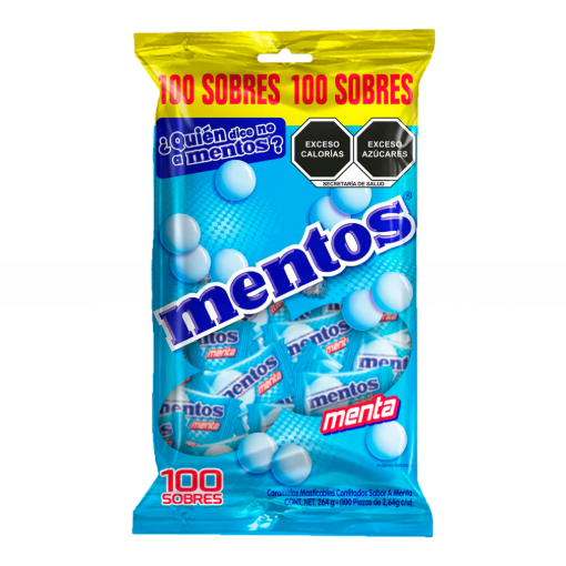 Imagen de Exhibidor Dulces Mentos Menta Bolsa 100 PZS