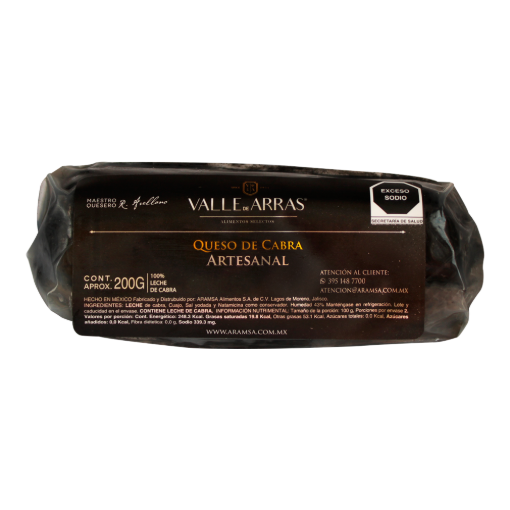 Imagen de Queso Valle de Arras Cabra Artesanal Hierbas 200 GRS