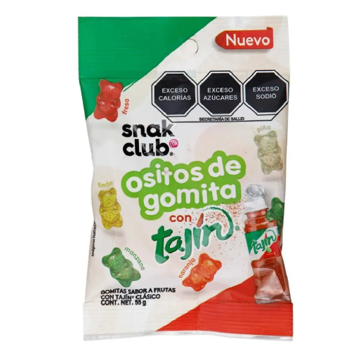 Imagen de Dulce Gomitas Snak Club Tajín Ositos 55 GRS