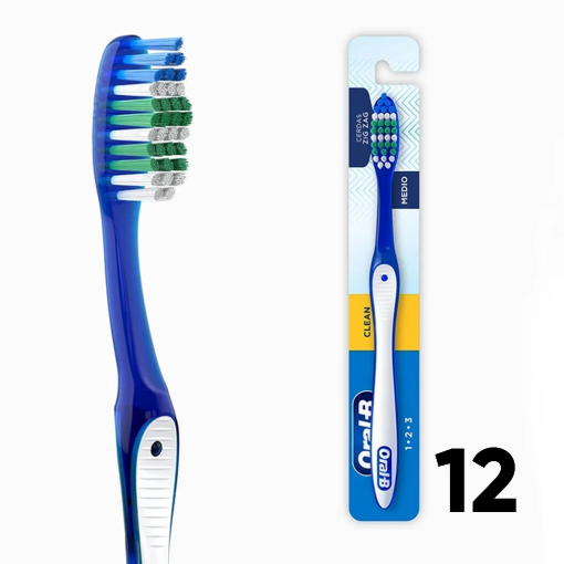 Imagen de Exhibidor Cepillo Oral-B 1-2-3 Medio 12 PZS