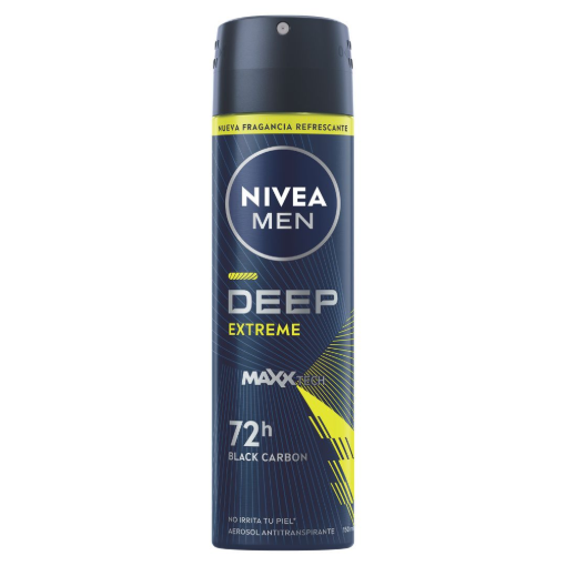 Imagen de Desodorante Nivea Men Deep Extreme Aerosol Antitranspirante 150 MLL