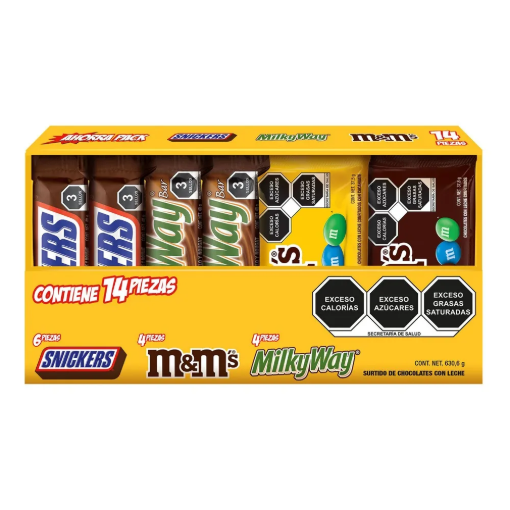 Imagen de Exhibidor Chocolate M&M’s Surtido 14 PZS