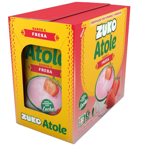 Imagen de Exhibidor Atole Zuko Fresa 44 GRS