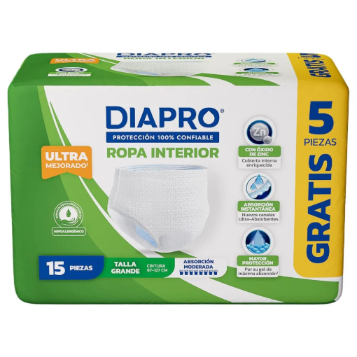 Imagen de Exhibidor Calzón Diapro Grande +5 Piezas 10 PZS