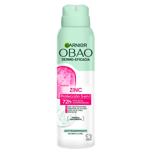Imagen de Desodorante Obao Antitranspirante Aerosol Dermo-E Zinc Mujer 150 MLL