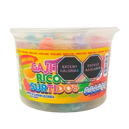 Imagen de Exhibidor Dulce Gomitas Alteño Gomi Gajitos Ricos Surtido 960 GRS
