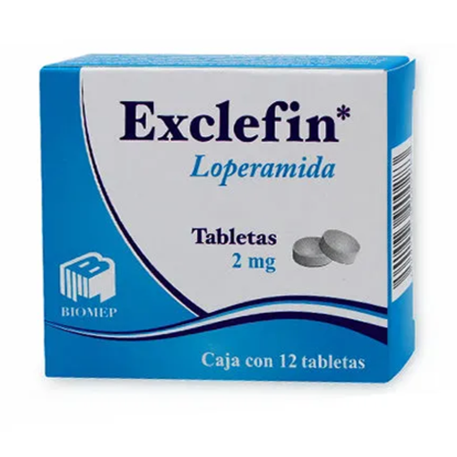 Imagen de Exhibidor Medicamento Exclefin Loperamida 2 mg 12 PZS