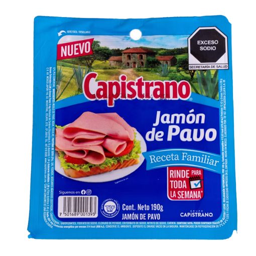 Imagen de Jamón Capistrano de Pavo 190 GRS
