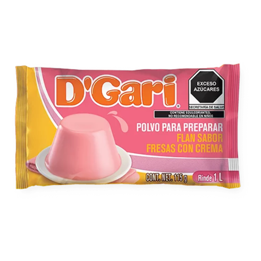 Imagen de Flan D’Gari Fresas con Crema 115 GRS