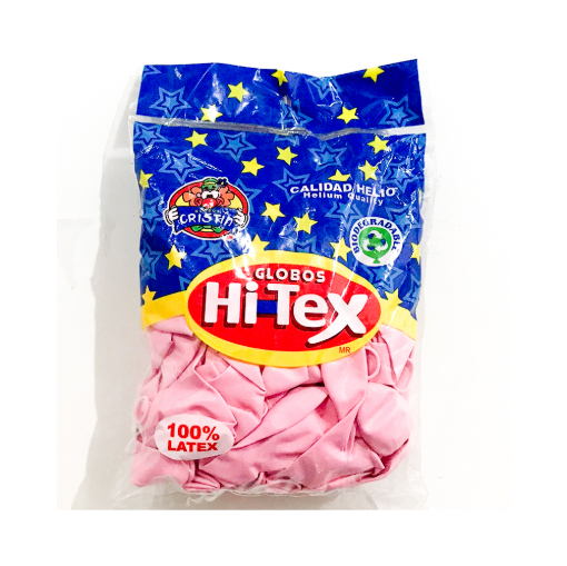 Imagen de Globo Hi-Tex No. 9 Rosa Pastel Mate 100 PZS