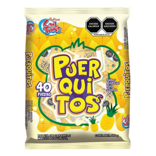 Imagen de Exhibidor Paleta C.Toons Puerquitos Chelada Bolsa 14 GRS