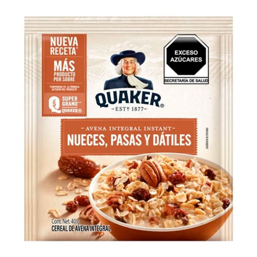 Imagen de Avena Quaker Instantánea Nuez/Pasas/Dátil 40 GRS