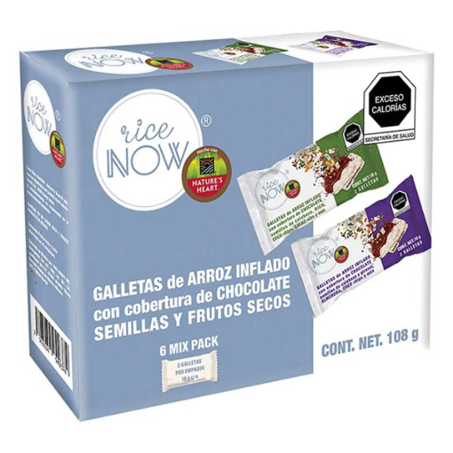 Imagen de Galletas Rice Now Semillas Mix con Chocolate 108 GRS