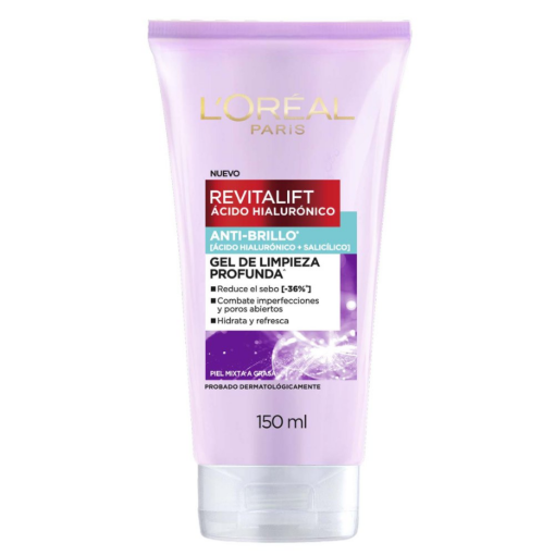 Imagen de Limpiador Facial L’Oréal Revitalift Hialurónico Piel Mixta Grasa 150 MLL