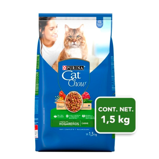 Imagen de Alimento Purina Cat Chow Adulto Hogareño Carne 1.5 KGS
