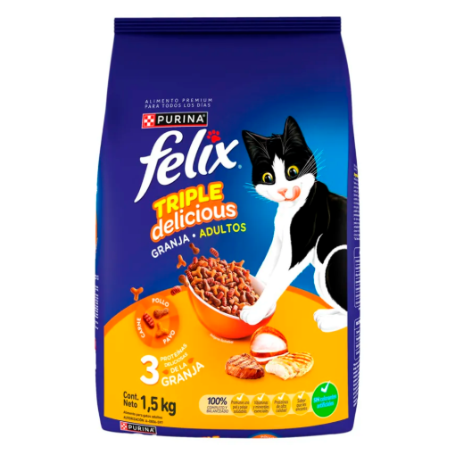 Imagen de Alimento Purina Felix Adulto Granja 1.5 KGS