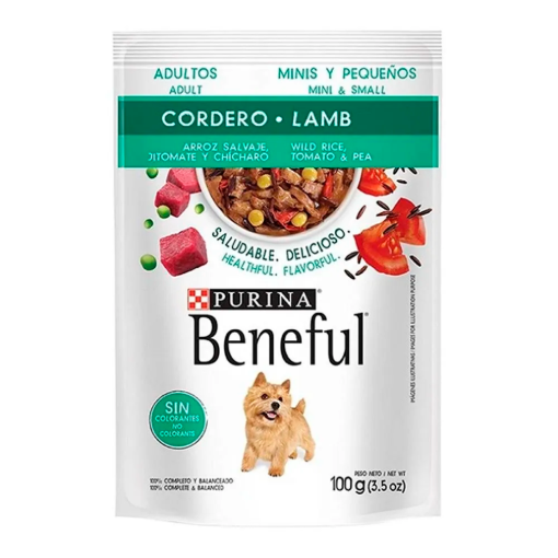 Imagen de Alimento Purina Beneful Adulto Cordero 100 GRS