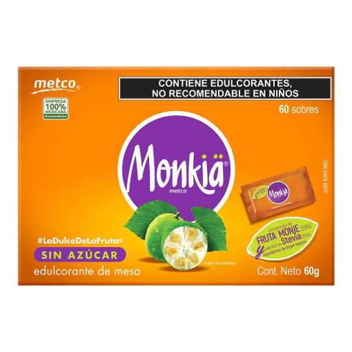 Imagen de Exhibidor Endulzante Metco Monkia 60 PZS